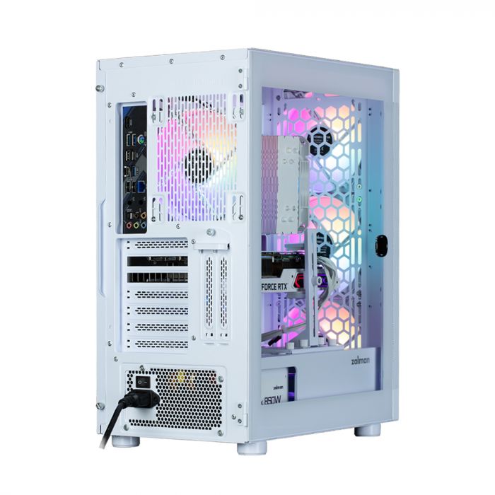 Корпус Zalman I4 TG без БЖ, 2xUSB3.0, 1xUSB2.0, 4x140мм RGB, VGA 320мм, LCS ready, TG Side Panel, ATX, білий