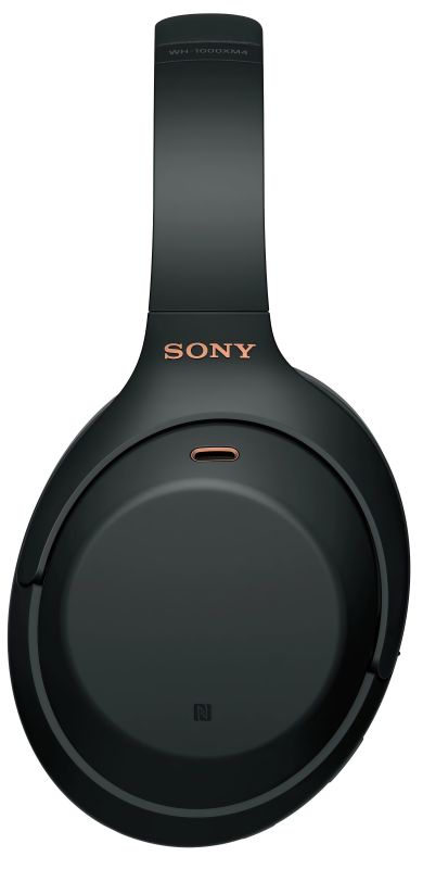 Навушники Over-ear Sony WH-1000XM4 BT 5.0, ANC, Hi-Res, AAC, LDAC, Wireless, Mic, Чорний