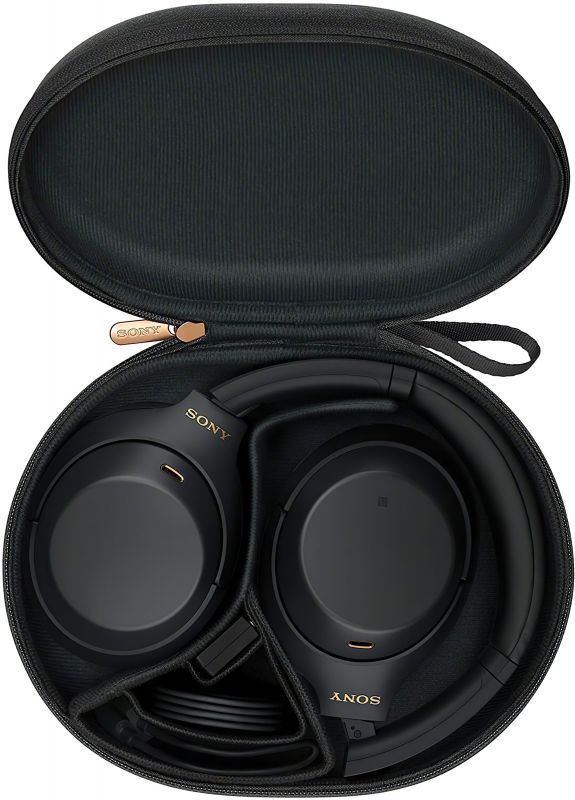 Навушники Over-ear Sony WH-1000XM4 BT 5.0, ANC, Hi-Res, AAC, LDAC, Wireless, Mic, Чорний