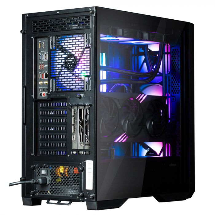 Корпус Zalman Z9 Iceberg MS без БЖ, 2xUSB3.0, 2xUSB2.0, 1xUSB 3.1 Gen2 Type-C, 4x140мм ARGB, VGA 390мм, LCS ready, TG Side Panel, EATX, чорний