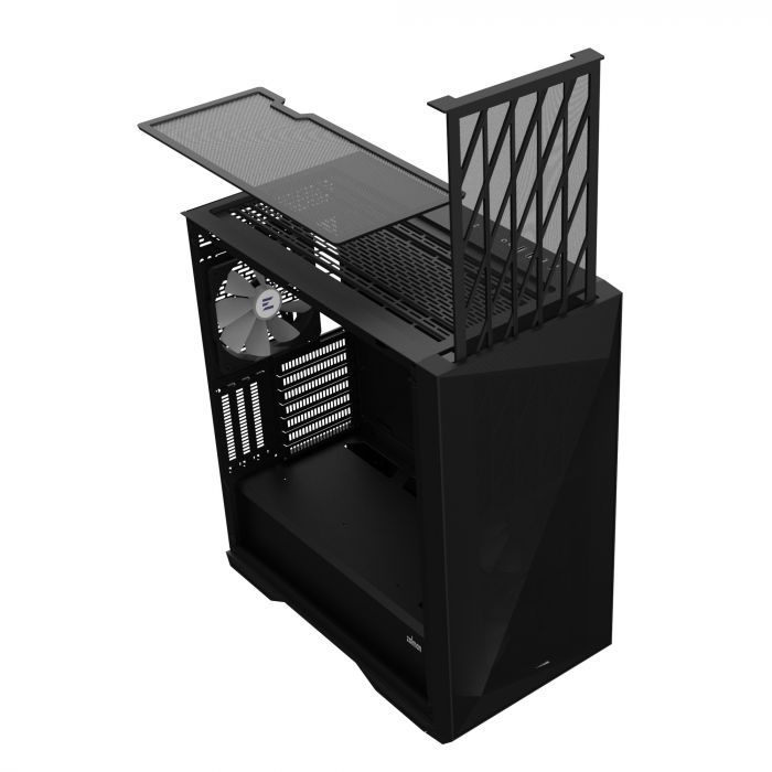 Корпус Zalman Z9 Iceberg MS без БЖ, 2xUSB3.0, 2xUSB2.0, 1xUSB 3.1 Gen2 Type-C, 4x140мм ARGB, VGA 390мм, LCS ready, TG Side Panel, EATX, чорний