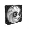 Корпусний вентилятор Zalman AF120 ARGB, 120мм, 600-2000rpm, 4pin PWM, 3pin+5VARGB, 29.7dBa, чорний