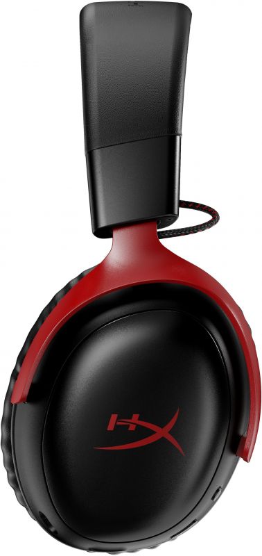 Гарнітура ігрова HyperX Cloud III, WL/USB-A/USB-C, чорно-червоний