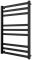 Рушникосушка Mario водяна Чікаго, 800x530x500мм, комбі підключення, нерж.сталь, чорний матовий