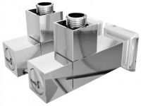 Кран кутовий Mario квадратний, хром