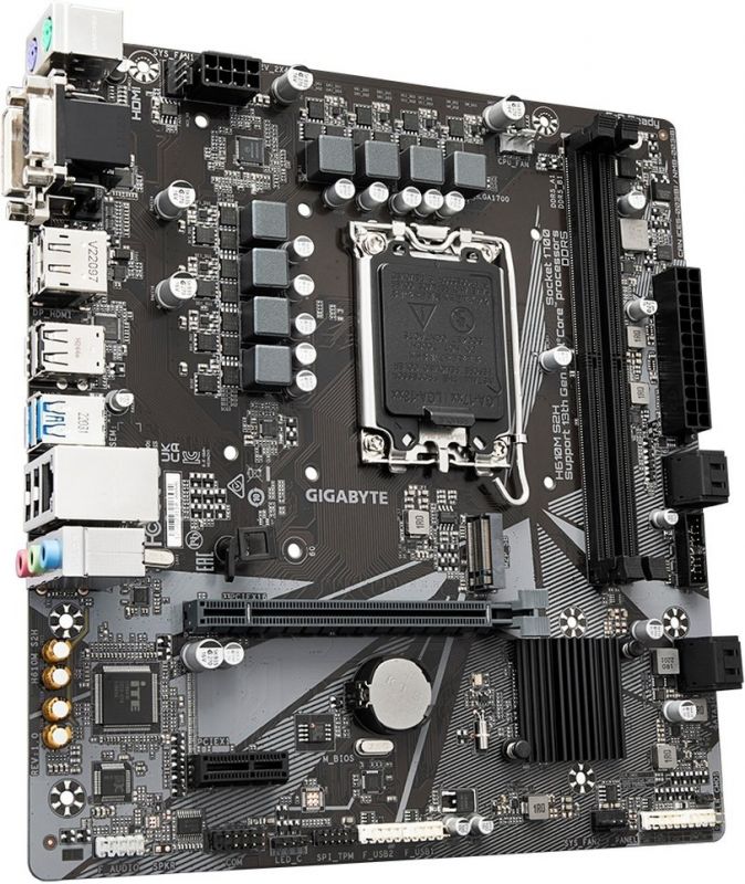 Материнська плата GIGABYTE H610M S2H s1700 H610 2xDDR5 M.2 HDMI mATX
