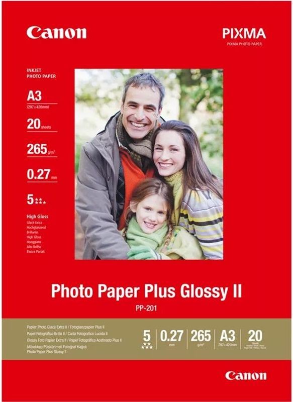 Папір Canon A3 Photo Paper Plus PP-201, 20 арк.