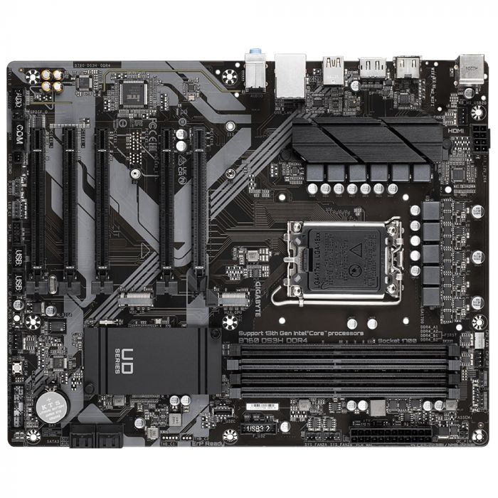 Материнська плата GIGABYTE B760 DS3H DDR4 s1700 B760 4xDDR4 M.2 HDMI DP ATX