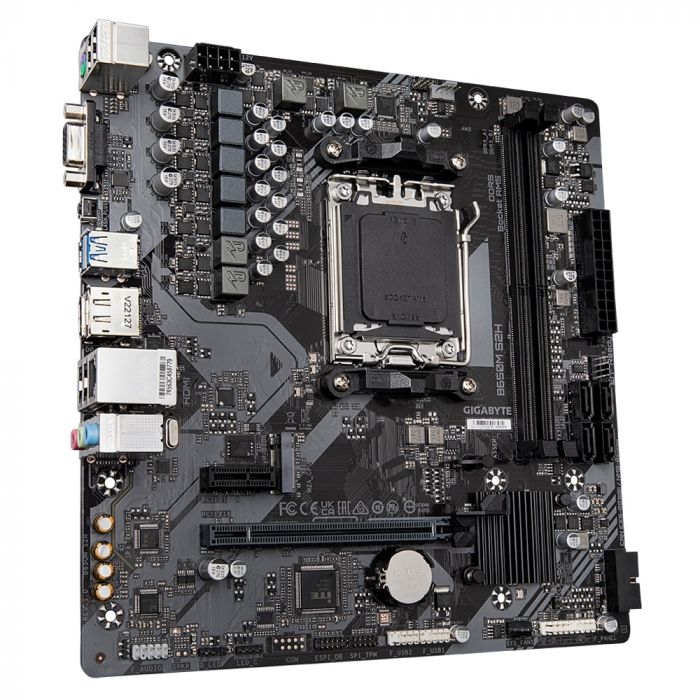 Материнська плата GIGABYTE B650M S2H sAM5 B650 2xDDR5 M.2 HDMI DP mATX