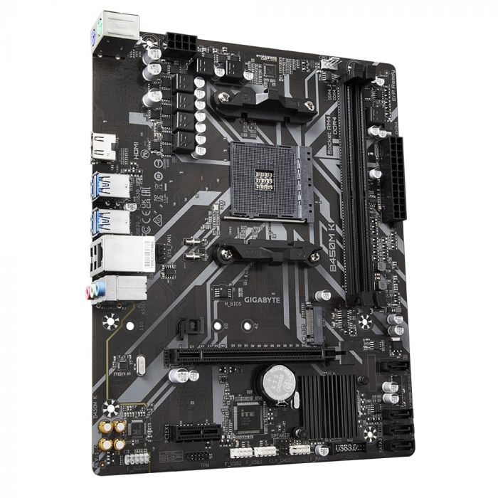 Материнська плата GIGABYTE B450M_K sAM4 b450 2xDDR4 HDMI mATX