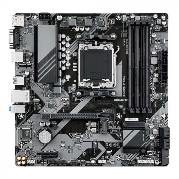 Материнська плата GIGABYTE A620M DS3H sAM5 A620 4xDDR5 M.2 HDMI DP mATX