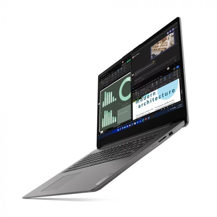 Ноутбук Lenovo V17-G4 17.3" FHD IPS AG, Intel i3-1315U, 16GB, F512GB, UMA, DOS, сірий