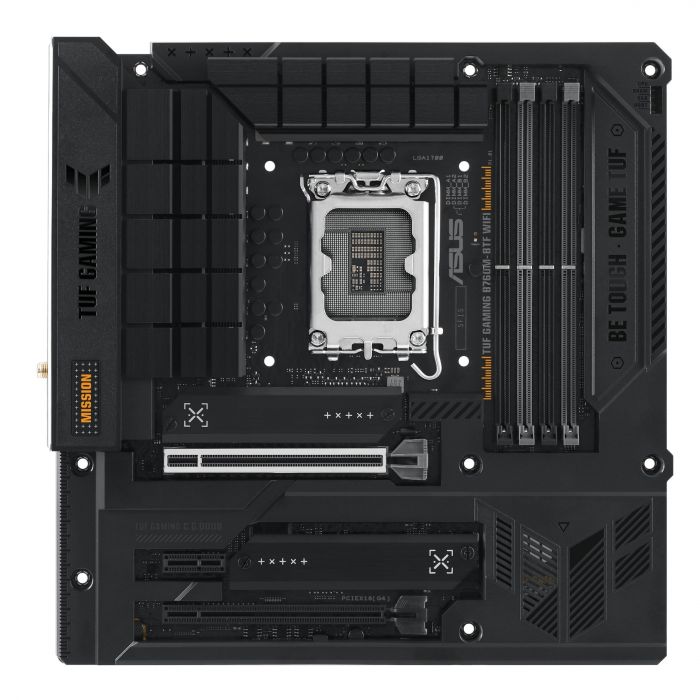 Материнcька плата ASUS TUF GAMING B760M-BTF WIFI s1700 B760 4xDDR5 M.2 HDMI DP Wi-Fi BT mATX