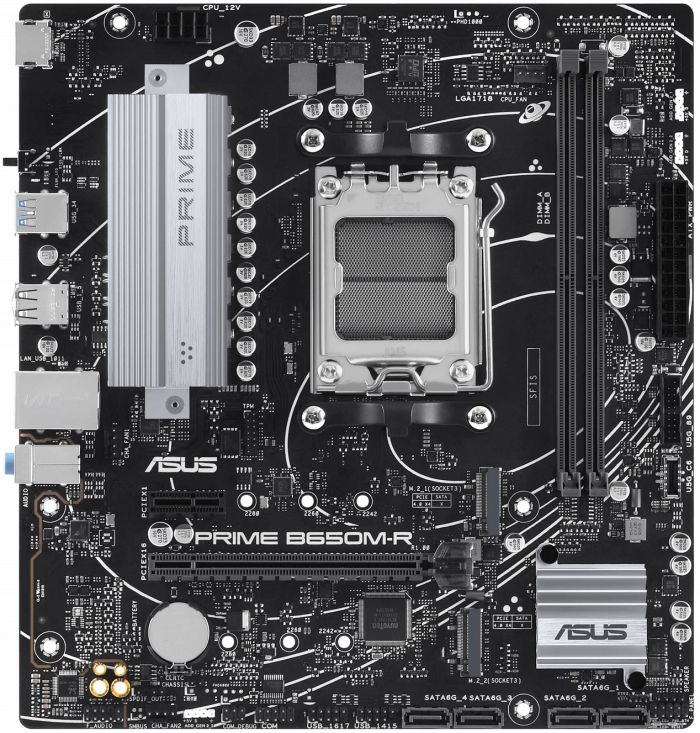Материнcька плата ASUS PRIME B650M-R sAM5 B650 2xDDR5 M.2 HDMI mATX