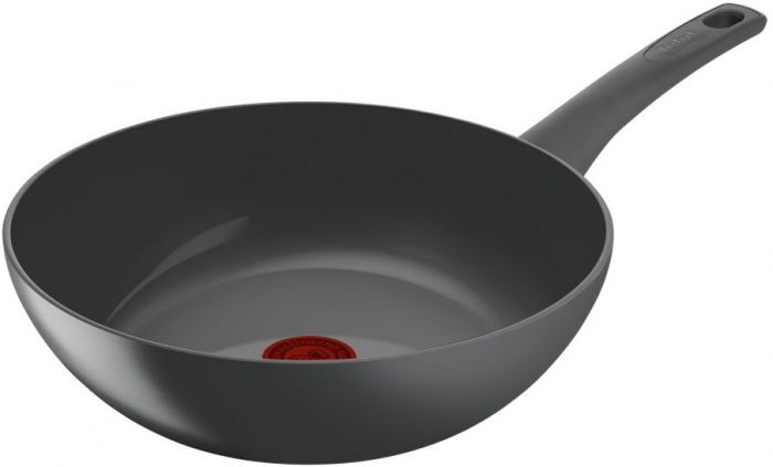Сковорода ВОК Tefal Renewal, 28см, алюміній, бпкеліт, сірий