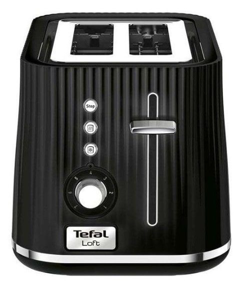 Тостер Tefal Loft 850Вт, розморожування, пластик, чорний