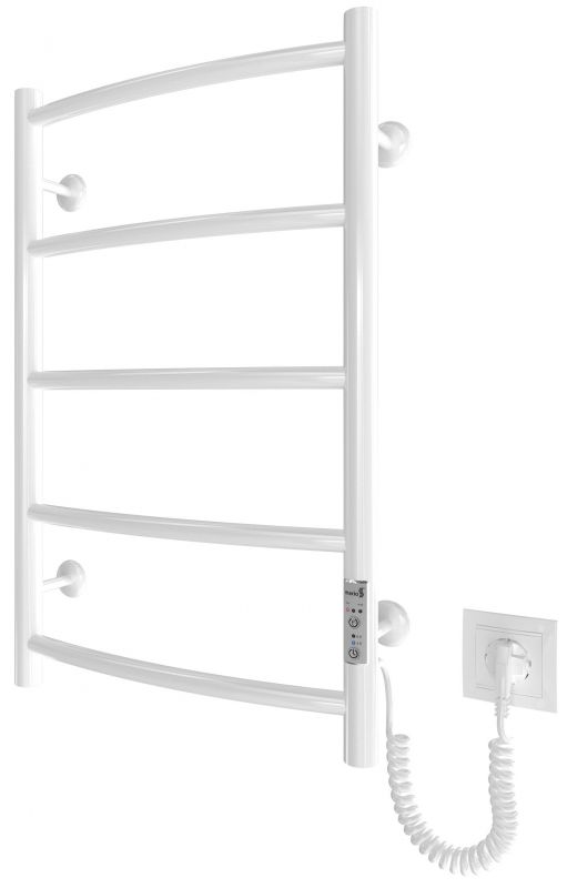 Рушникосушка Mario електрична Класік  НР-I, 650x430x75мм, таймер-регулятор, нерж.сталь, білий глянець