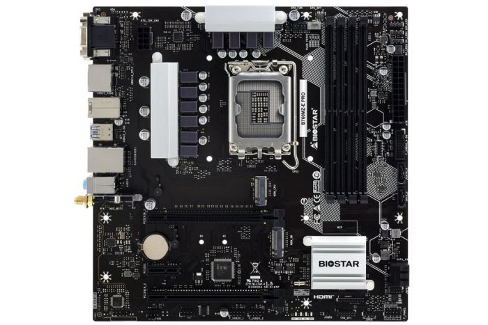 Материнська плата Biostar B760MZ-E PRO s1700 B760 4xDDR5 HDMI DP D-Sub mATX