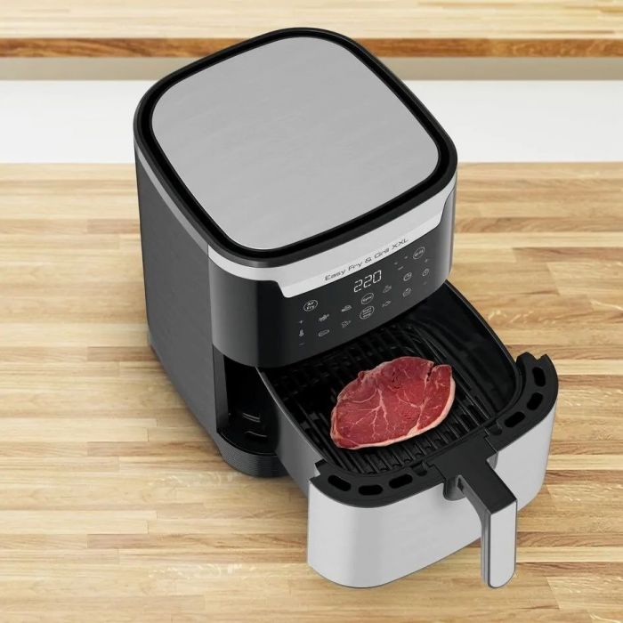 Мультипіч Tefal EasyFry&Grill XXL, 1830Вт, чаша-6.5л, сенсорне керув., 8 програм, пластик, черно-сірий