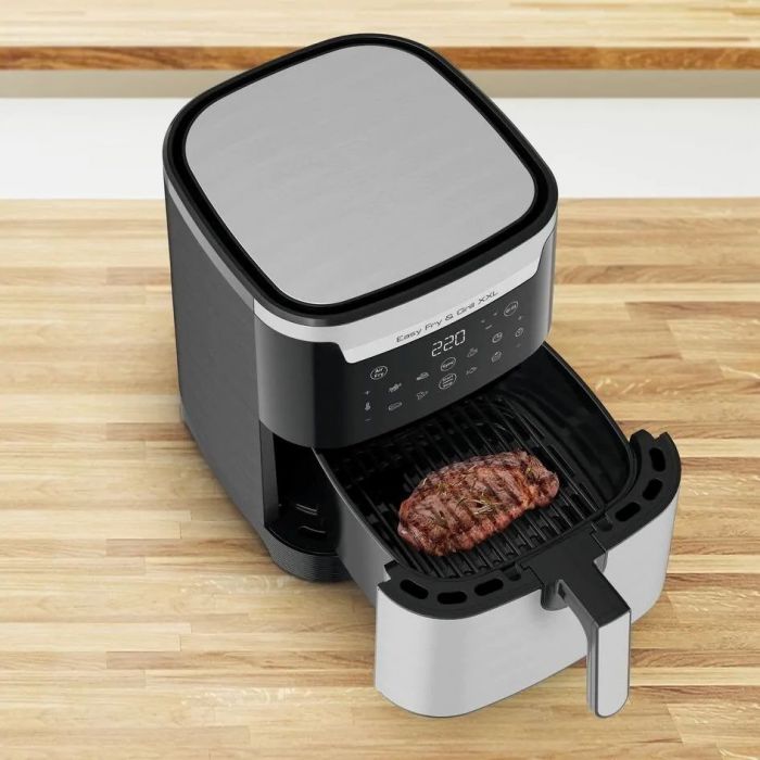 Мультипіч Tefal EasyFry&Grill XXL, 1830Вт, чаша-6.5л, сенсорне керув., 8 програм, пластик, черно-сірий