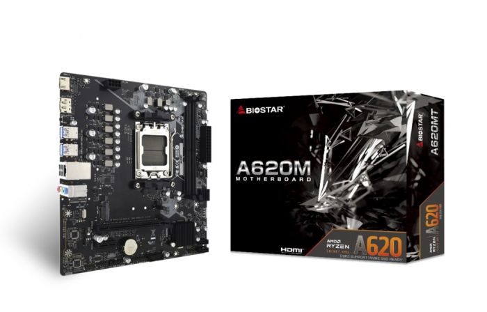 Материнська плата Biostar A620MT sAM5 A620 2xDDR5 M.2 HMDI DP mATX