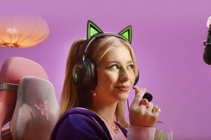 Гарнітура Razer Kraken Kitty V2, RGB, USB, чорний