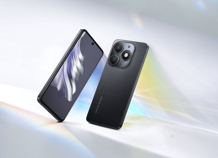 Смартфон TECNO Spark 20 (KJ5n) 6.56" 8/256ГБ, 2SIM, 5000мА•год, Gravity Black