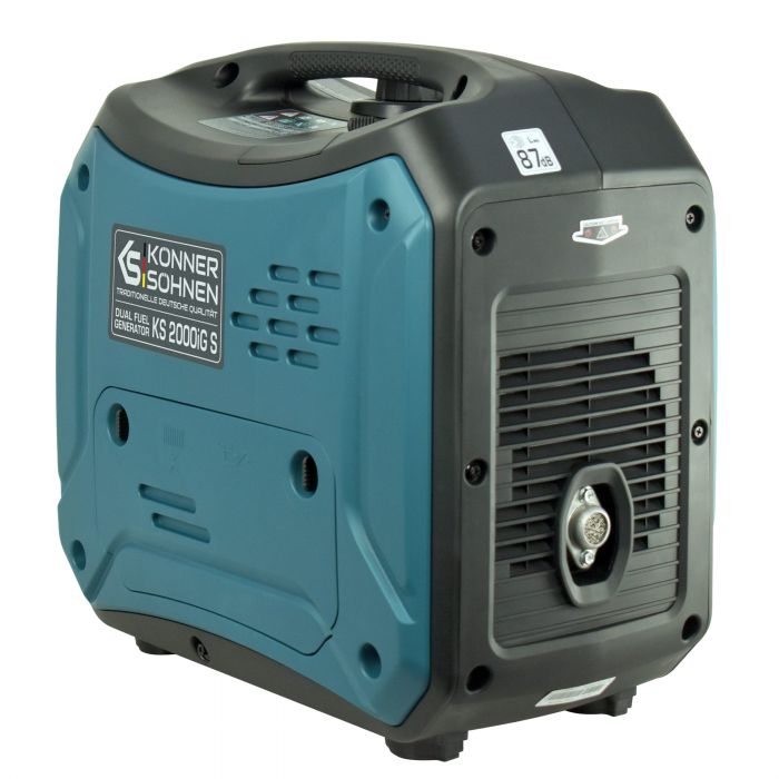 Генератор газобензиновий інверторний Konner&Sohnen KS 2000iG S LPG, 230В, 2.0кВт, ручний стартер, 19кг