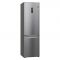 Холодильник LG з нижн. мороз., 203x60х68, холод.відд.-277л, мороз.відд.-107л, 2дв., А++, NF, інв., диспл зовн., зона св-ті, Metal Fresh, сріблястий