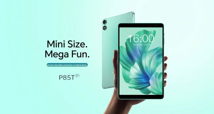 Планшет Teclast P85T 8" 4ГБ, 64ГБ, 5000мА•год, Android, ментоловий