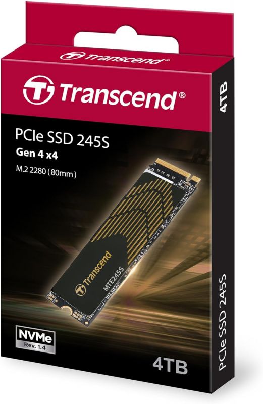 Накопичувач SSD Transcend M.2 4TB PCIe 4.0 MTE245S + розсіювач