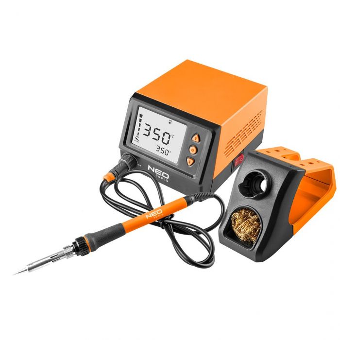 Паяльна станція Neo Tools SL1, 60Вт, 180-450 °С, РК-дисплей, ESD захист, автоматичне відключення