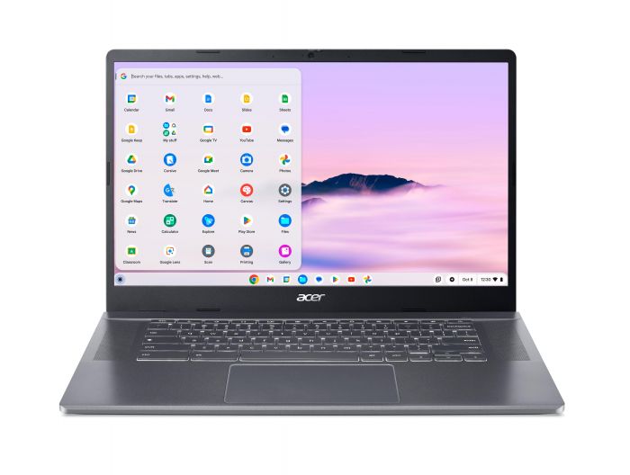 Ноутбук Acer Chromebook Plus CB515-2HT 15" FHD IPS Touch, Intel i5-1235U, 16GB, F512GB, UMA, ChromeOS, сірий