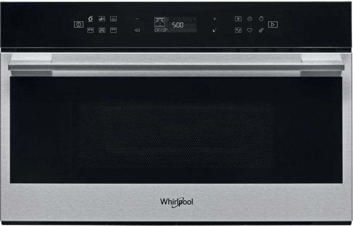 Мікрохвильова піч Whirlpool вбудовувана, 31л, електронне упр., 1000Вт, гриль, дисплей, нерж