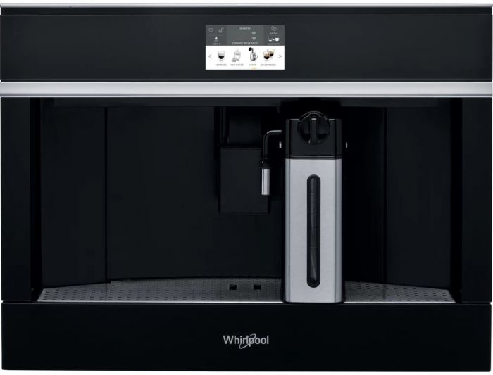 Кавомашина Whirlpool вбудована, 2.5л, зерно+мелена, автомат.капуч, дисплей, авторецептів -13, чорний