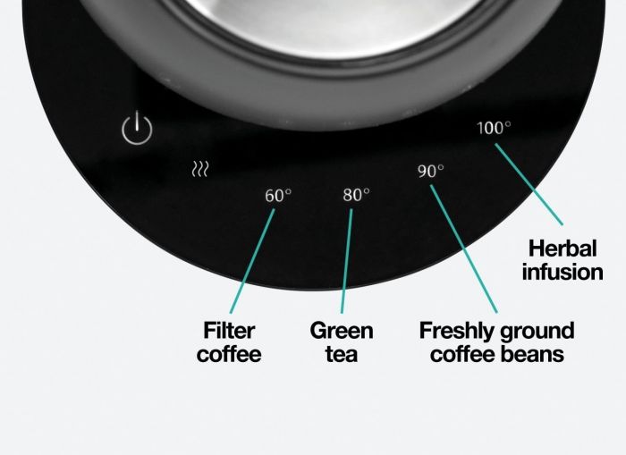 Електрочайник Gorenje 1.7л, подвійні стінки, LED дисплей, Strix контроль, чорний