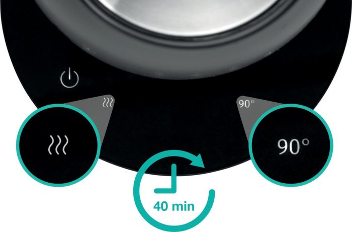 Електрочайник Gorenje 1.7л, подвійні стінки, LED дисплей, Strix контроль, чорний