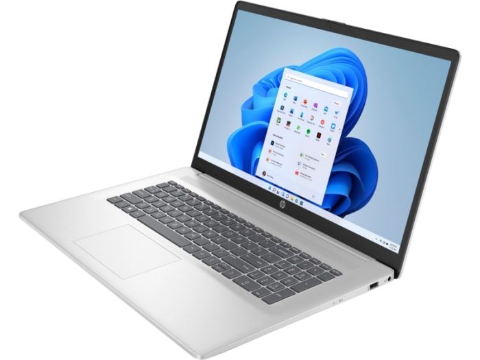 Ноутбук HP 17-cp3000ua 17.3" FHD IPS AG, AMD R7-7730U, 16GB, F1024GB, UMA, Win11, сріблястий