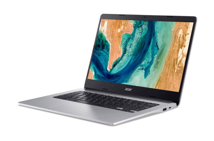 Ноутбук Acer Chromebook CB314-2H 14" FHD IPS, MediaTek MT8183, 8GB, F128GB, UMA, ChromeOS, сріблястий