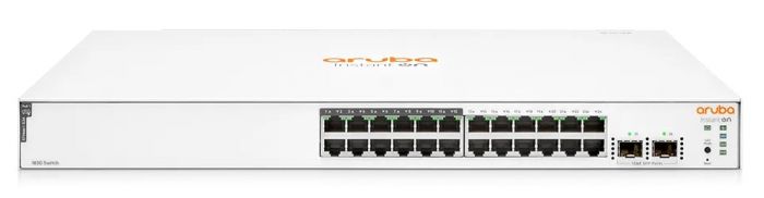 Комутатор Aruba Instant On 1830 24xGE, 1-12p Class4 PoE 195W, 2SFP 1GbE ports, LT Warranty