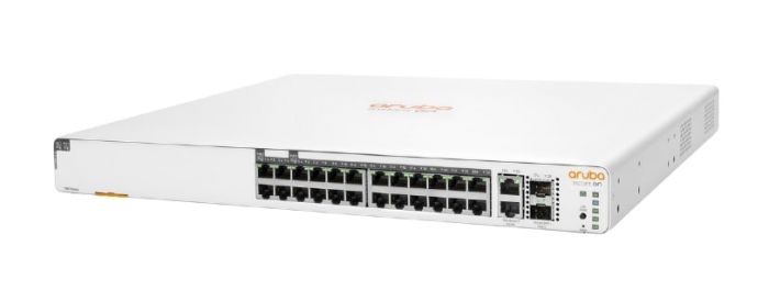 Комутатор HPE Aruba Instant On 1960 24xGE, 20p Class4 4p Class6 PoE 370W, 2хSFP+10GE, 2х10GBASE-T ports, LT Warranty
