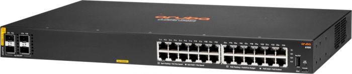 Комутатор HPE Aruba 6100, 24xGE, 4xSFP+ Ports, PoE Class 4 370W, LT Warranty