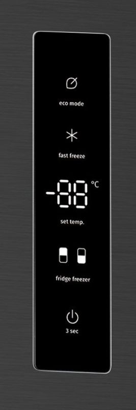 Холодильник з нижн. мороз. камерою Gorenje, 200х60х60см, 2 двері, 238(98)л, А+, NF+, Зона св-ті, Зовн. Дисп, Чорний