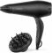 Фен Babyliss Power Smooth, 2000Вт, 2 режими, іонізація, хол. обдув, 2 насадки, чорний