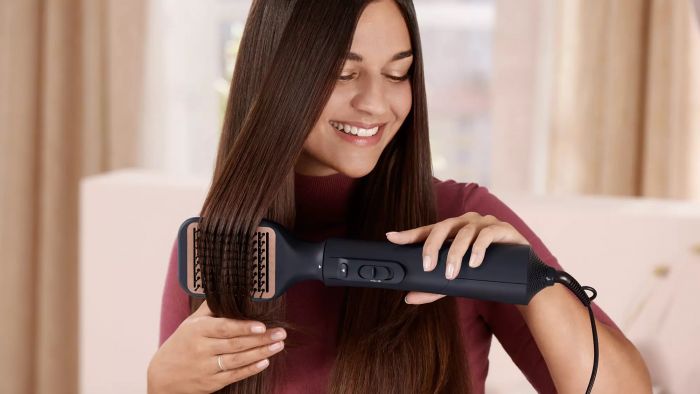 Фен-щітка Philips 5000 Series 1000Вт, 3 режими, іонізація, 5 насадок, синий