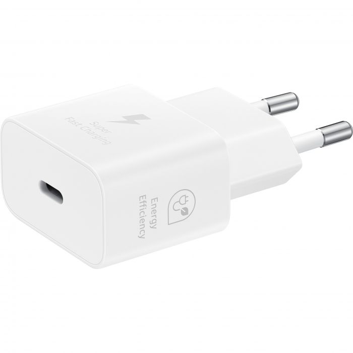Зарядний пристрій мережевий Samsung 25Вт USB-С, білий