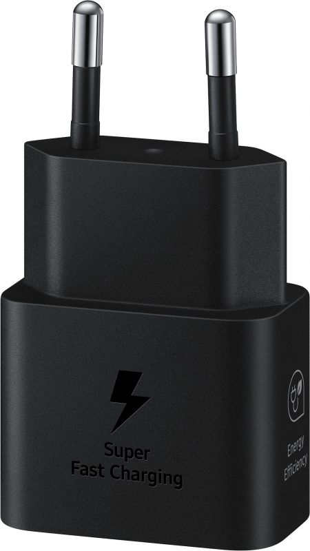 Зарядний пристрій мережевий Samsung 25Вт USB-С, кабель USB-C > USB-C, 1м, чорний