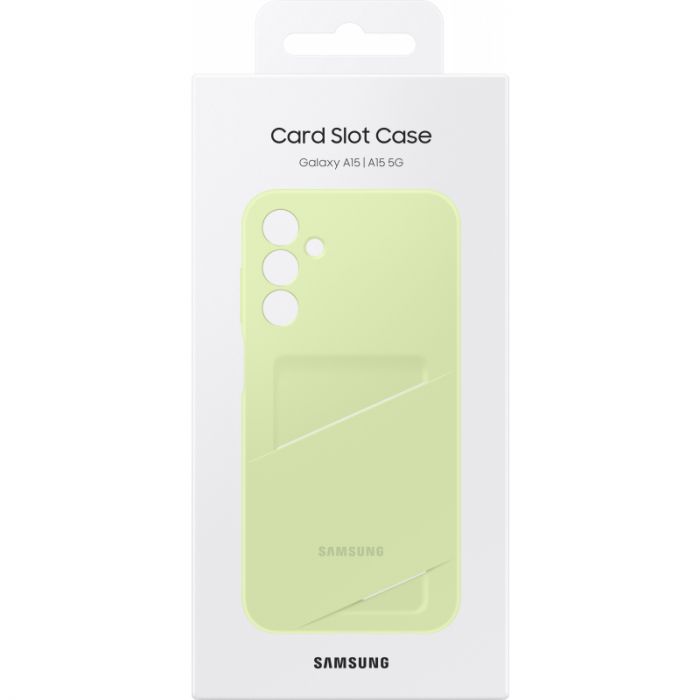 Чохол Samsung для Galaxy A15 (A156), Card Slot Case, зелений світлий