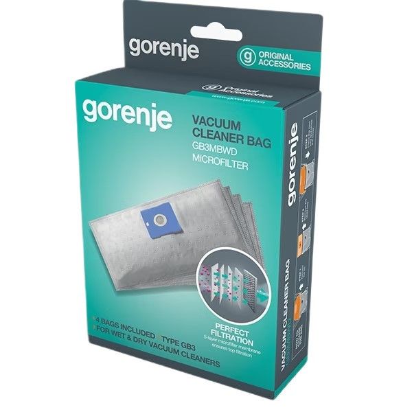 Універсальні мішки Gorenje GB3 мікрофібра 4 шт 730636