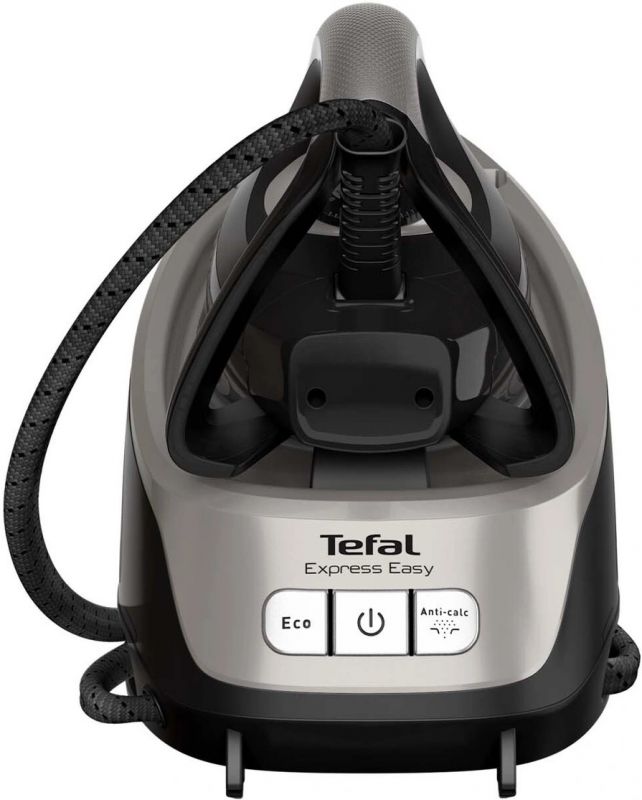 Праска-парогенератор Tefal Express Easy, 2400Вт, 1700мл, паровий удар -380гр, постійна пара - 120гр, керам. підошва, чорно-сірий